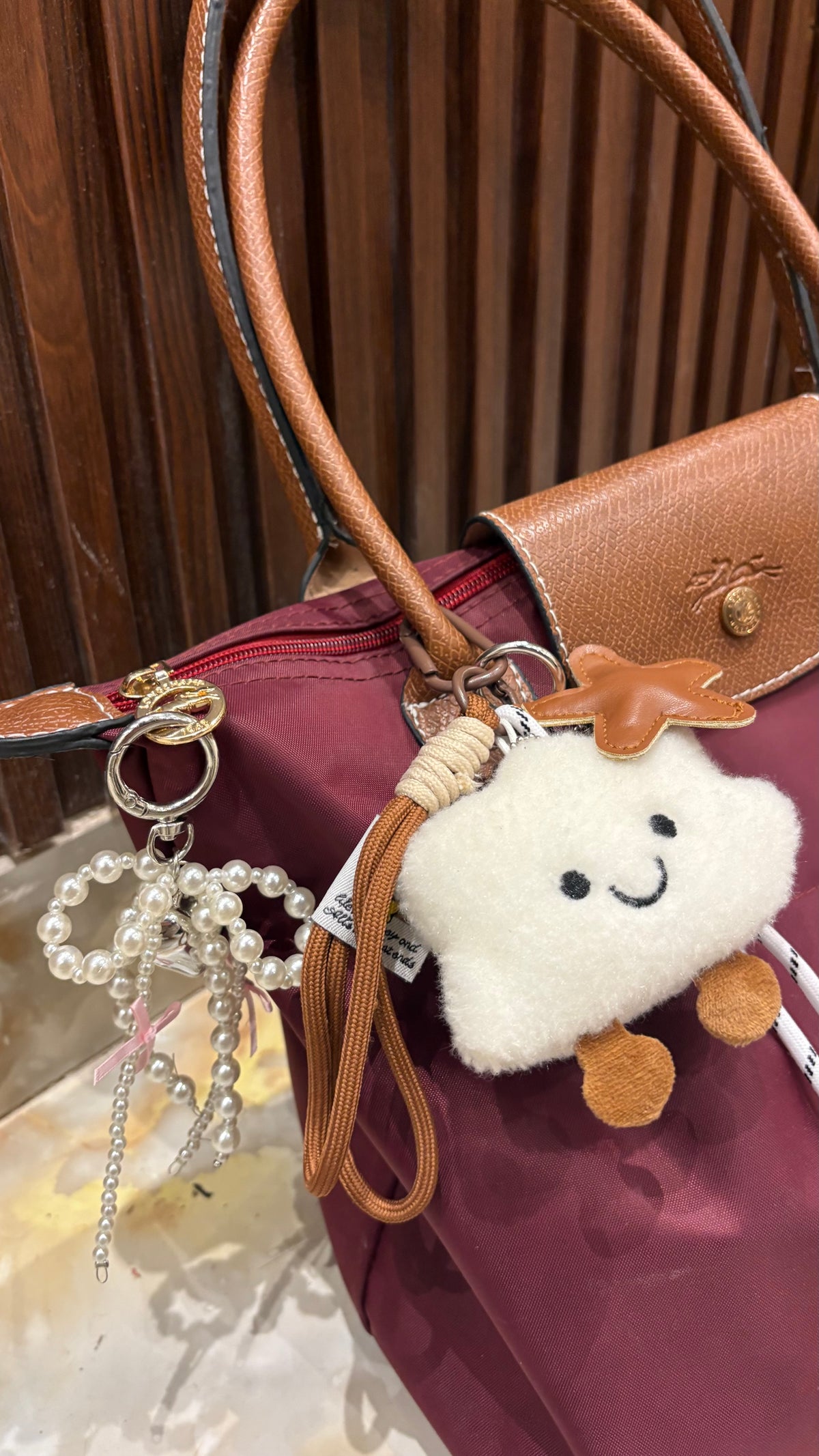 Cloud key chain & bag charm
