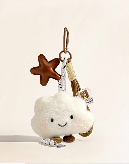 Cloud key chain & bag charm