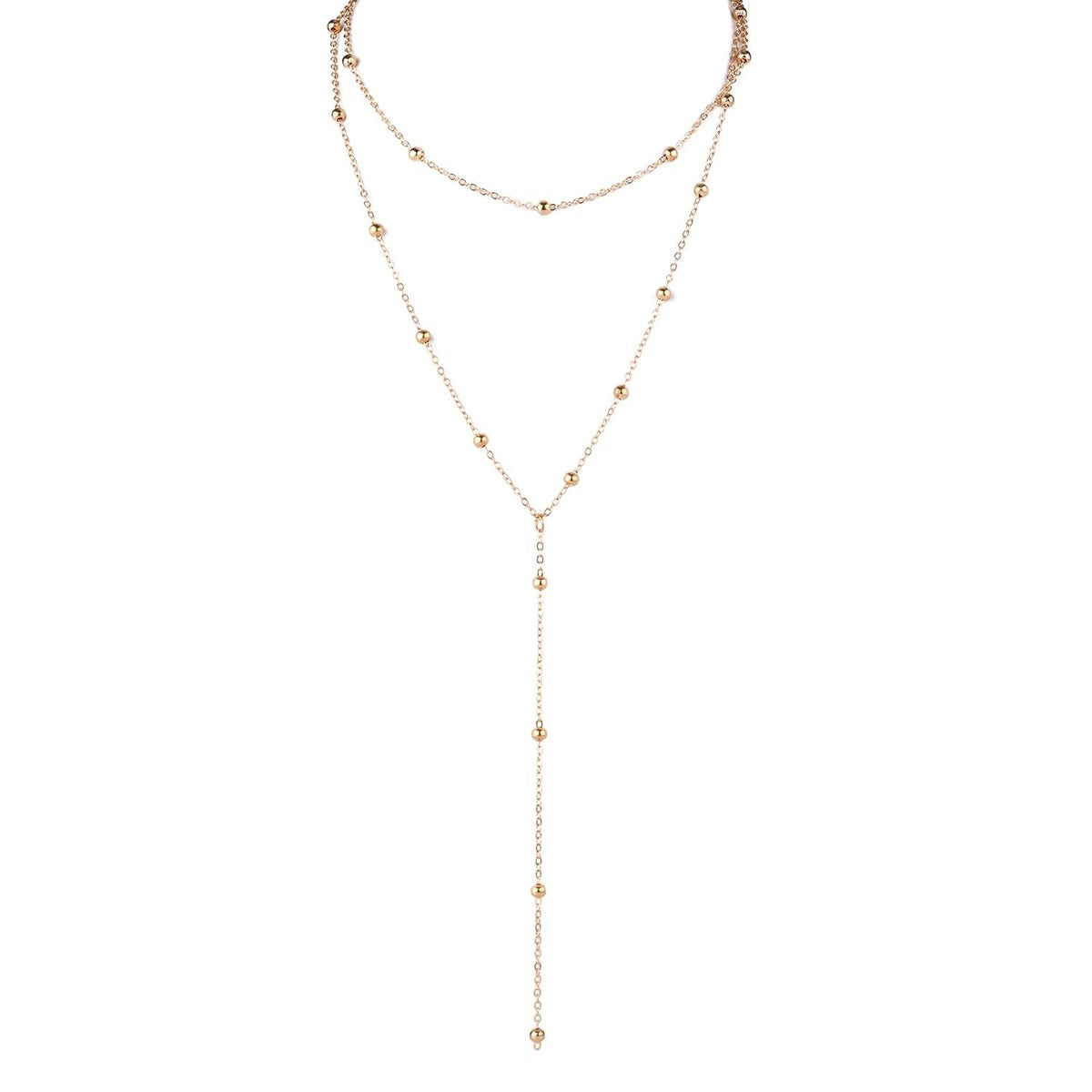 Beaded drop necklace