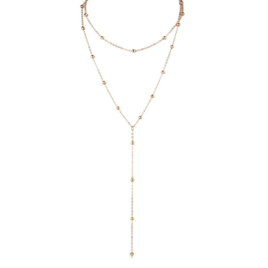 Beaded drop necklace