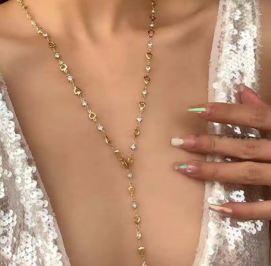 Hearts drop necklace