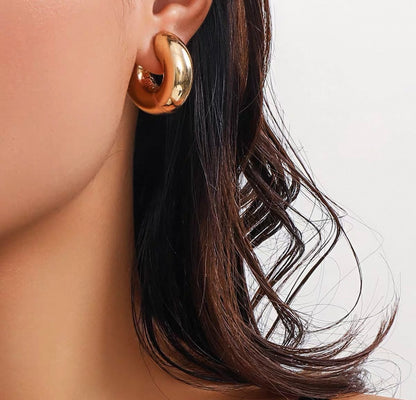 Hoops set 2 earrings Hailey Bieber inspired