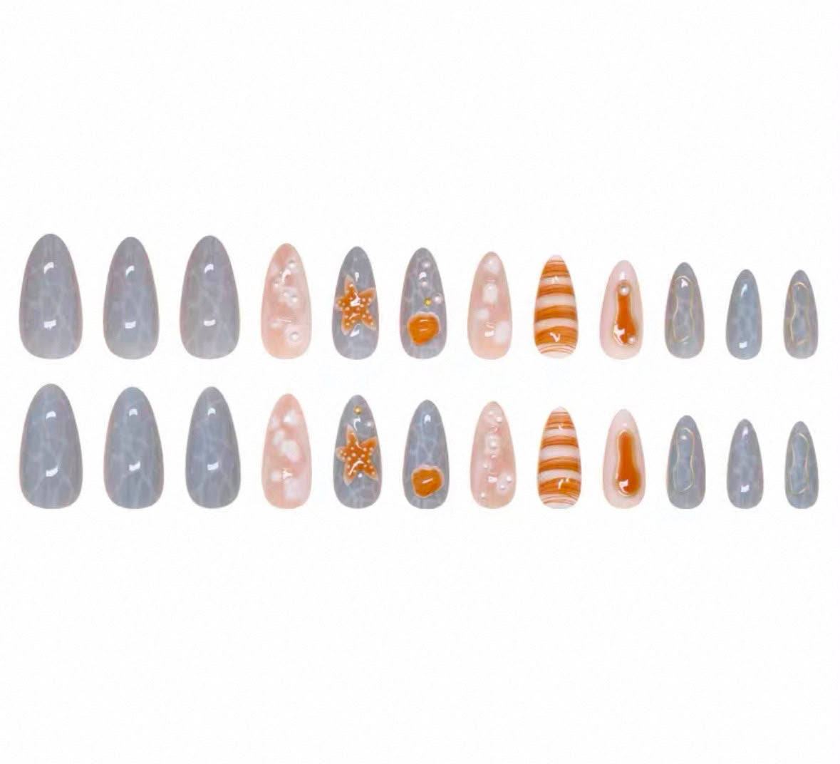 Summer nails 24ps