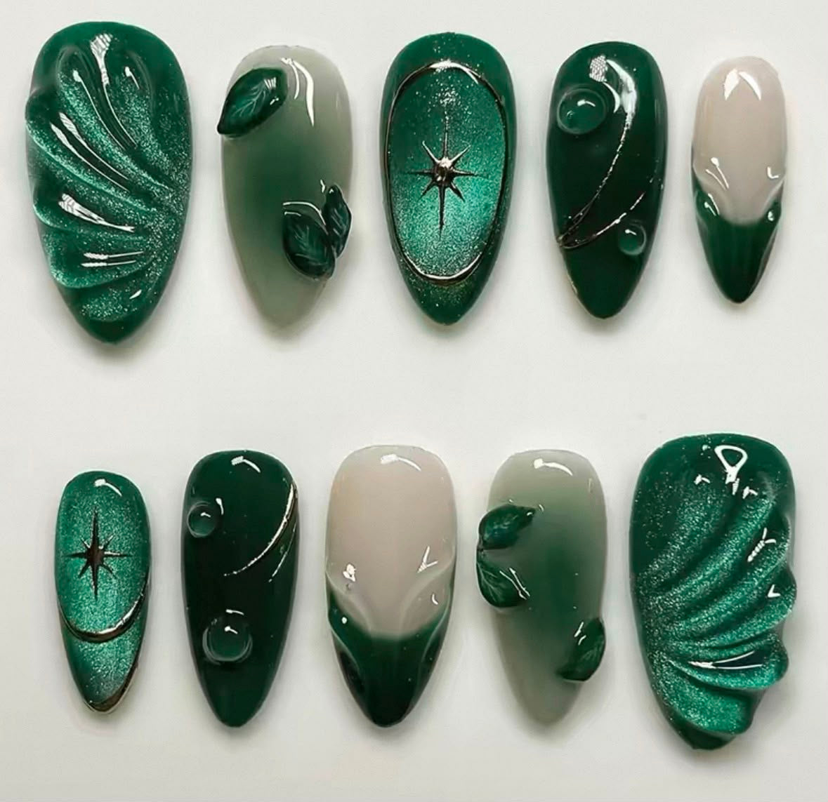 Green nails