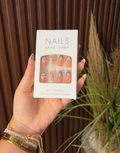 Summer nails 24pcs