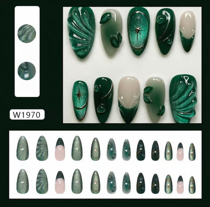 Green nails