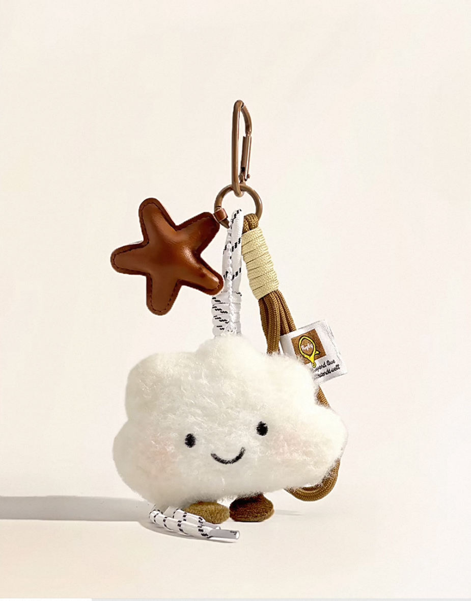 Cloud chain bag charm