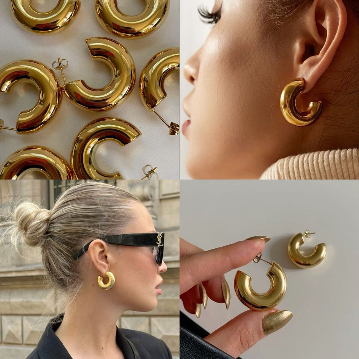 Hoops earrings set 1