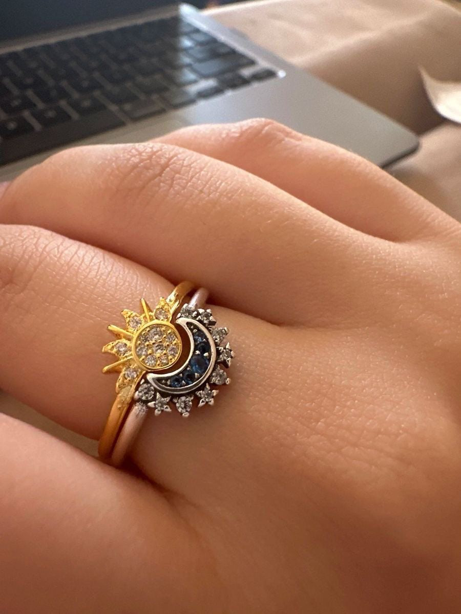 Pandora sun & moon rings