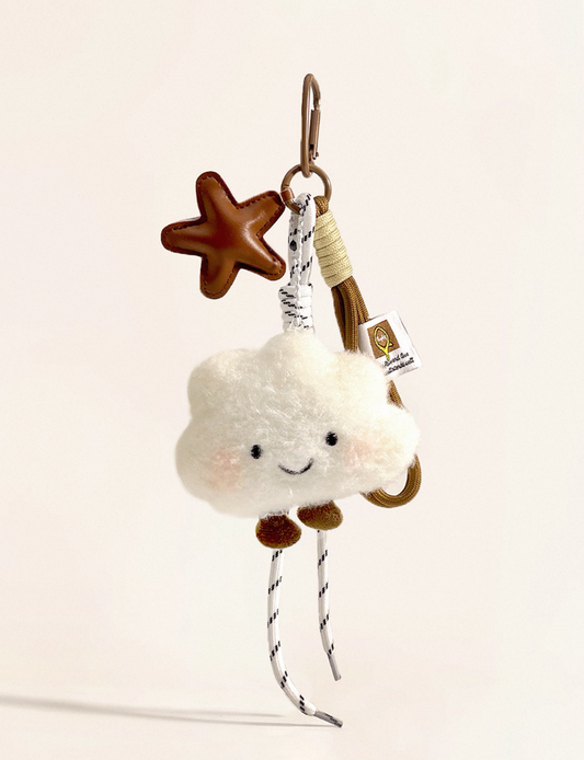 Cloud chain bag charm