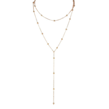 Beaded drop necklace